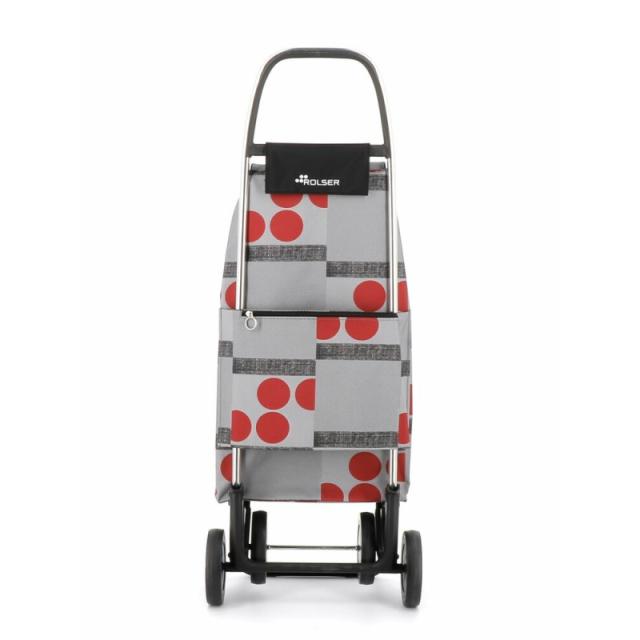 Rolser - I-Max Logos Negro, Gris, Rojo Bolsa para carrito de la compra