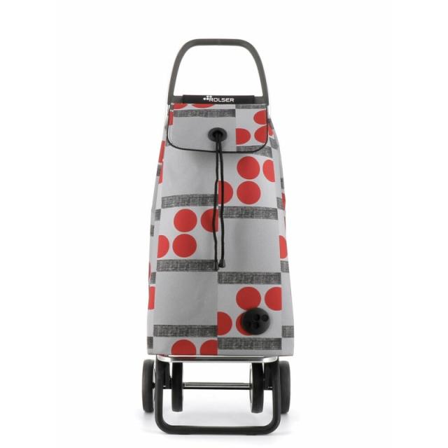 Rolser - I-Max Logos Negro, Gris, Rojo Bolsa para carrito de la compra