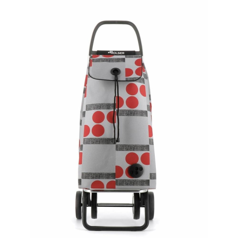 Rolser - I-Max Logos Negro, Gris, Rojo Bolsa para carrito de la compra