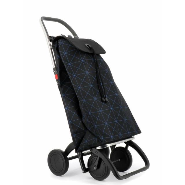 Rolser - I-Max Star Negro, Azul Bolsa para carrito de la compra