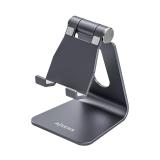 AISENS - Soporte De Sobremesa Tamaño M Ajustable (1 Pivote) Para Movil / Tablet, Gris