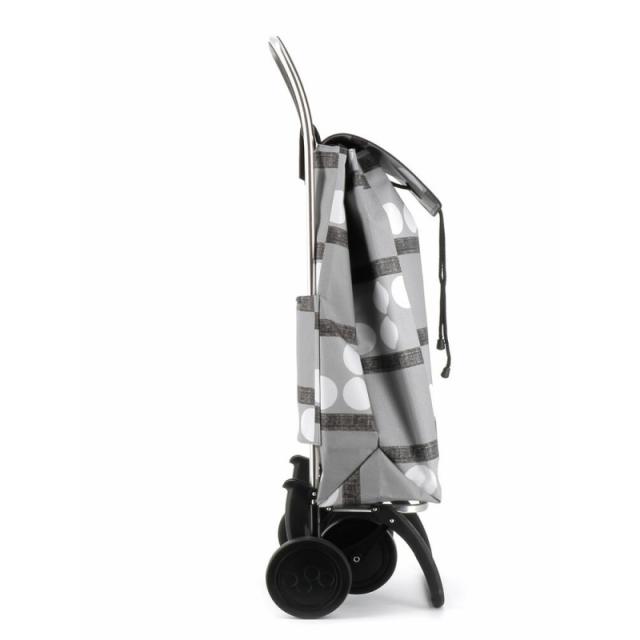 Rolser - I-Max Logos Negro, Gris, Blanco Bolsa para carrito de la compra