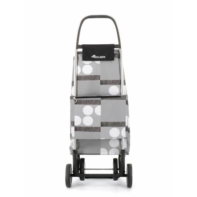 Rolser - I-Max Logos Negro, Gris, Blanco Bolsa para carrito de la compra
