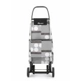 Rolser - I-Max Logos Negro, Gris, Blanco Bolsa para carrito de la compra