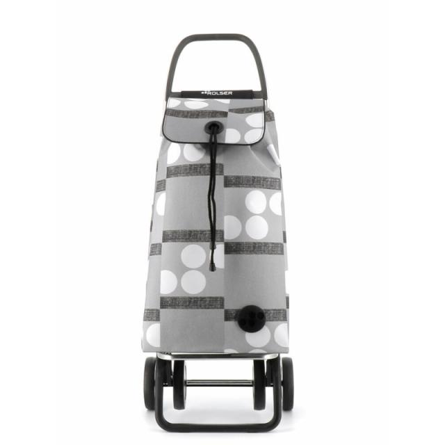 Rolser - I-Max Logos Negro, Gris, Blanco Bolsa para carrito de la compra