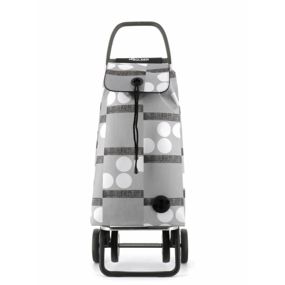 Rolser - I-Max Logos Negro, Gris, Blanco Bolsa para carrito de la compra