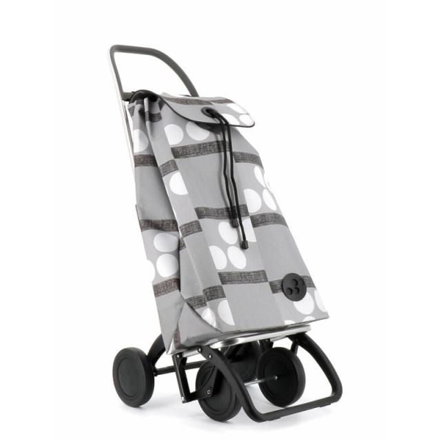Rolser - I-Max Logos Negro, Gris, Blanco Bolsa para carrito de la compra