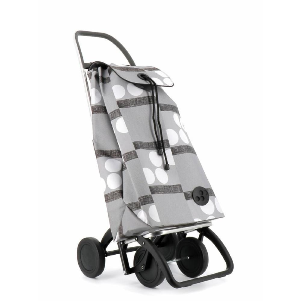 Rolser - I-Max Logos Negro, Gris, Blanco Bolsa para carrito de la compra