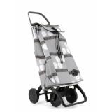 Rolser - I-Max Logos Negro, Gris, Blanco Bolsa para carrito de la compra