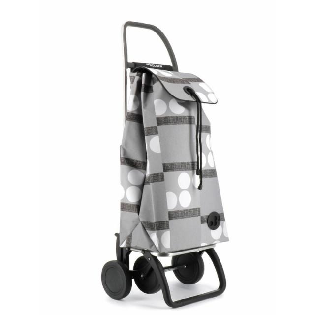 Rolser - I-Max Logos Negro, Gris, Blanco Bolsa para carrito de la compra