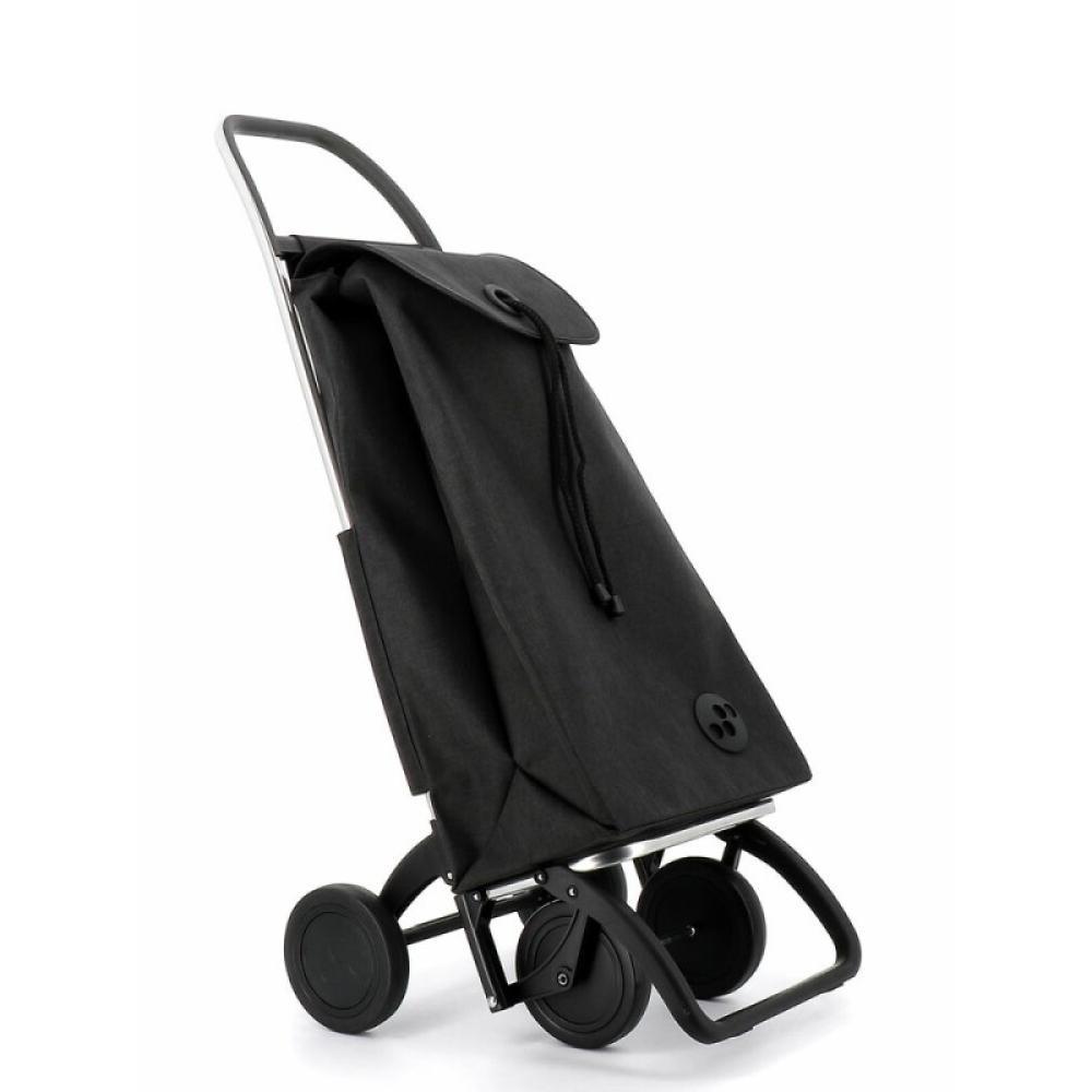 Rolser - I-Max Tweed Negro Bolsa para carrito de la compra