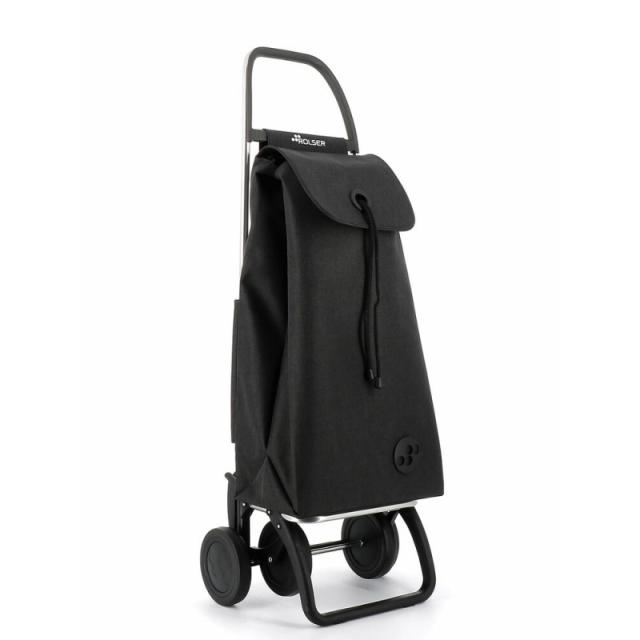 Rolser - I-Max Tweed Negro Bolsa para carrito de la compra