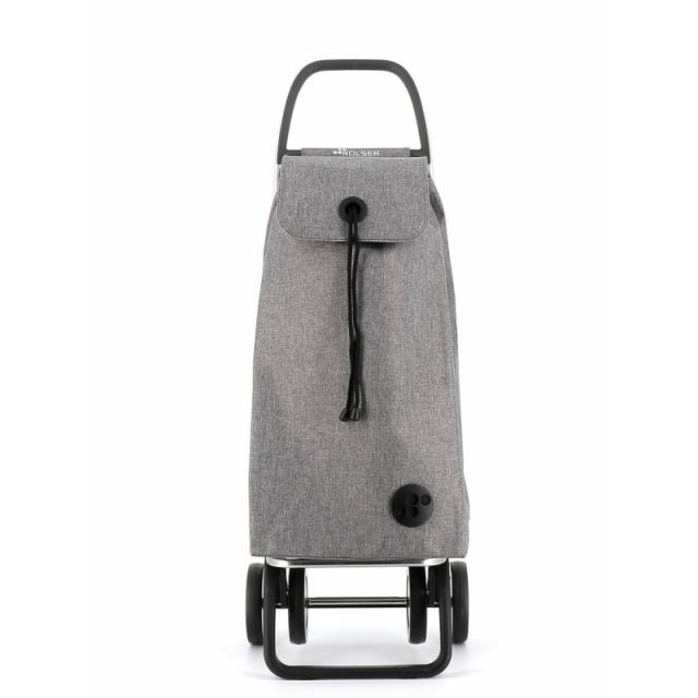 Rolser - I-Max Tweed 4 Negro, Gris Bolsa para carrito de la compra