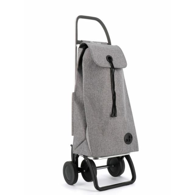 Rolser - I-Max Tweed 4 Negro, Gris Bolsa para carrito de la compra