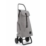 Rolser - I-Max Tweed 4 Negro, Gris Bolsa para carrito de la compra
