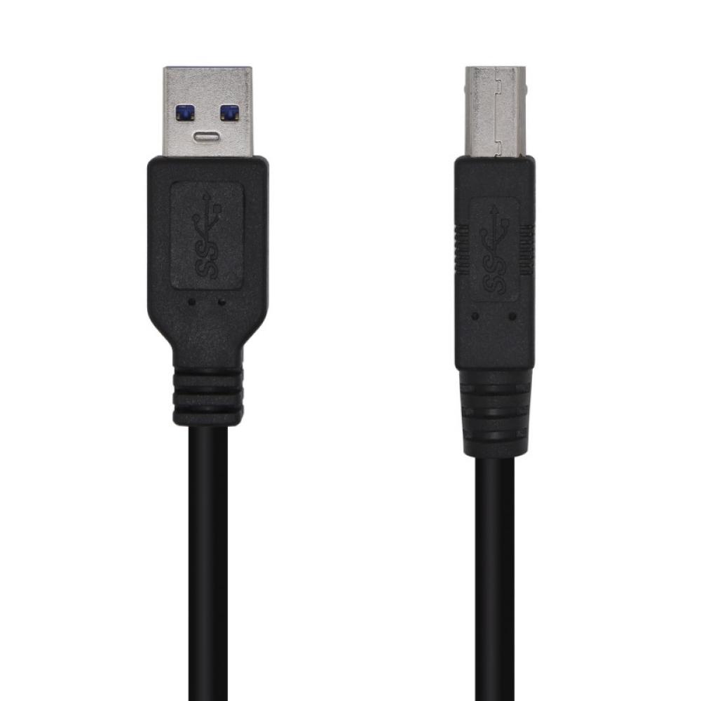AISENS - Cable USB 3.0 Impresora Tipo A/M-B/M, Negro, 3.0m