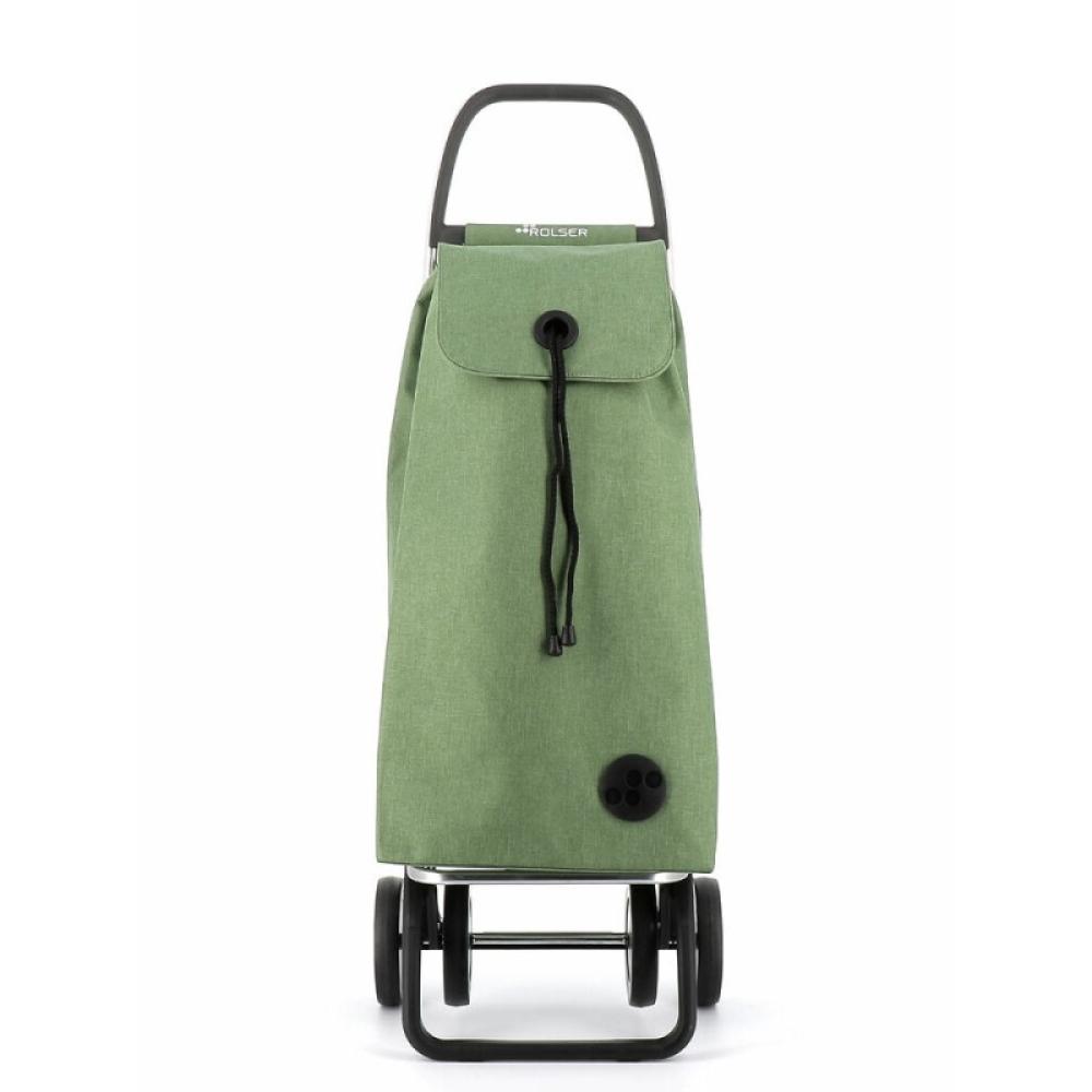 Rolser - I-Max Tweed Verde Bolsa para carrito de la compra