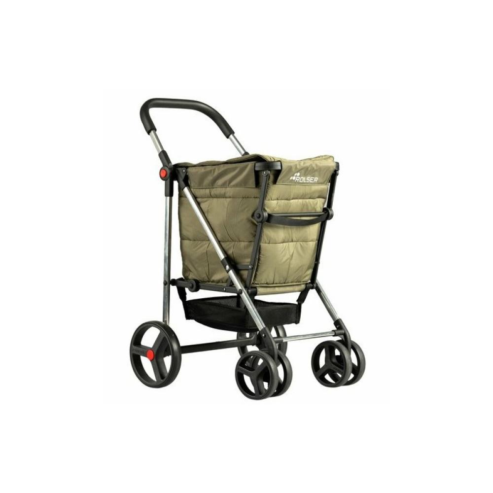 Rolser - BAS001-1005 bolsa de compras Caqui Bolsa para carrito de la compra