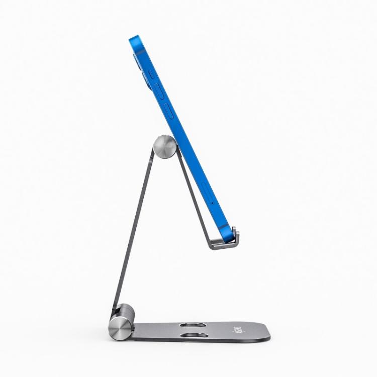 AISENS - Soporte De Sobremesa Tamaño XL Ajustable (2 Pivotes) Para Movil / Tablet, Gris