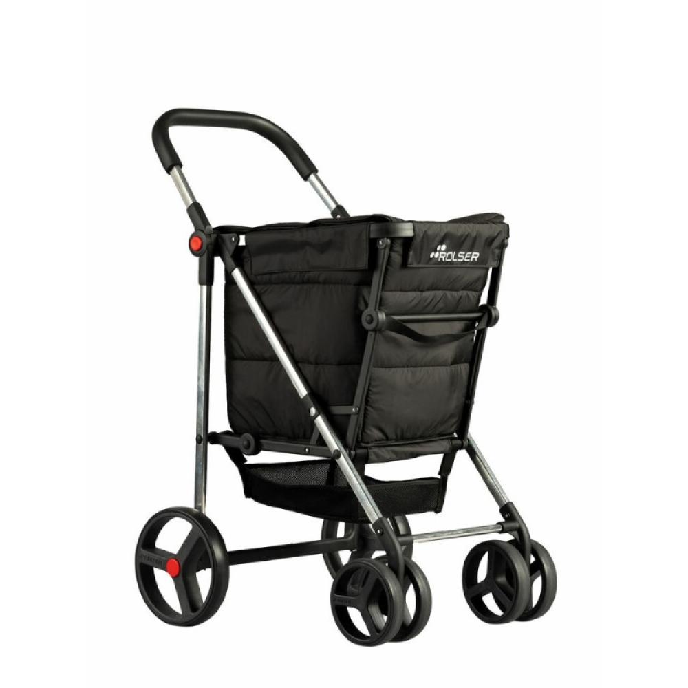 Rolser - BAS001-1023 bolsa de compras Negro Bolsa para carrito de la compra