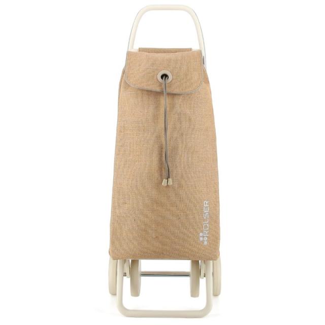 Rolser - I-Max Yute Off White 4 Beige Bolsa para carrito de la compra