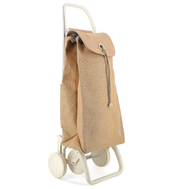 Rolser - I-Max Yute Off White 4 Beige Bolsa para carrito de la compra