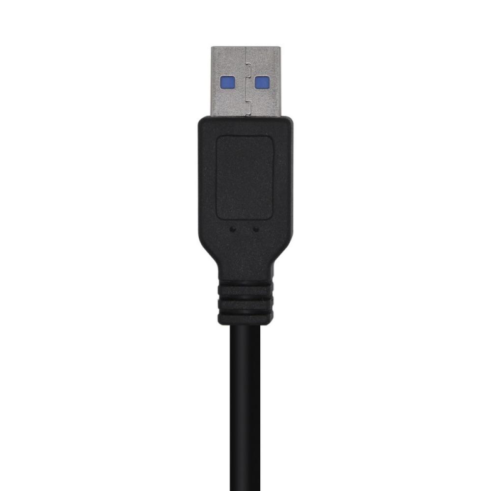 AISENS - Cable USB 3.0, Tipo A/M-A/M, Negro, 2.0m