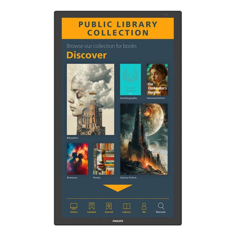 Philips - 3000 series 43BDL3751T/00 pantalla de señalización Panel plano interactivo 108 cm (42.5") LCD Wifi 450 cd / m² 4K Ultr