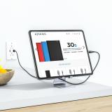 AISENS - Soporte De Sobremesa Tamaño M Ajustable (1 Pivote) Para Movil / Tablet, Plata