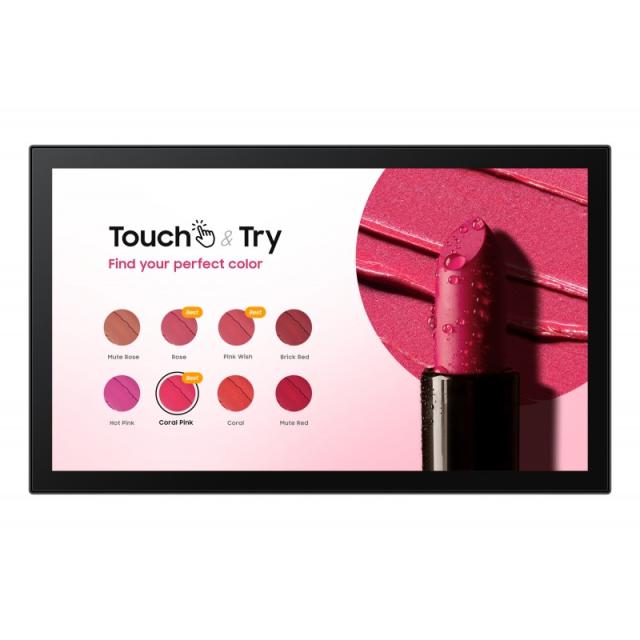 Samsung - QB13C-T Pantalla plana para señalización digital 33 cm (13") LCD Wifi 500 cd / m² Full HD Negro Pantalla táctil Tizen