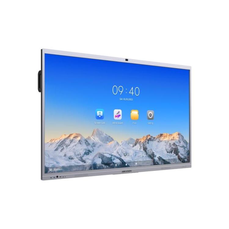 Hikvision - DS-D5C86RB/B pantalla de señalización Panel plano interactivo 2,18 m (86") LED Wifi 400 cd / m² 4K Ultra HD Plata Pa