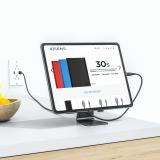 AISENS - Soporte De Sobremesa Tamaño M Ajustable (1 Pivote) Para Movil / Tablet, Negro