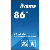 iiyama - LH8665UHSB-B1 pantalla de señalización Diseño de quiosco 2,18 m (86") LED Wifi 800 cd / m² 4K Ultra HD Negro Procesador