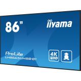 iiyama - LH8665UHSB-B1 pantalla de señalización Diseño de quiosco 2,18 m (86") LED Wifi 800 cd / m² 4K Ultra HD Negro Procesador