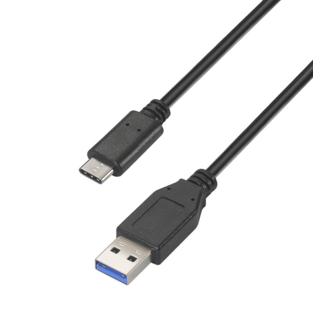 AISENS - Cable USB 3.1 Gen 2 10 Gbps 3 A, Tipo C/M-A/M, Negro, 0.5m