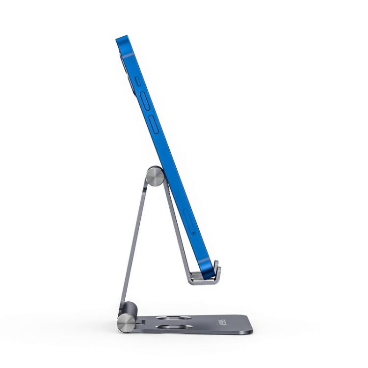 AISENS - Soporte De Sobremesa Tamaño M Ajustable (2 Pivotes) Para Movil / Tablet, Gris