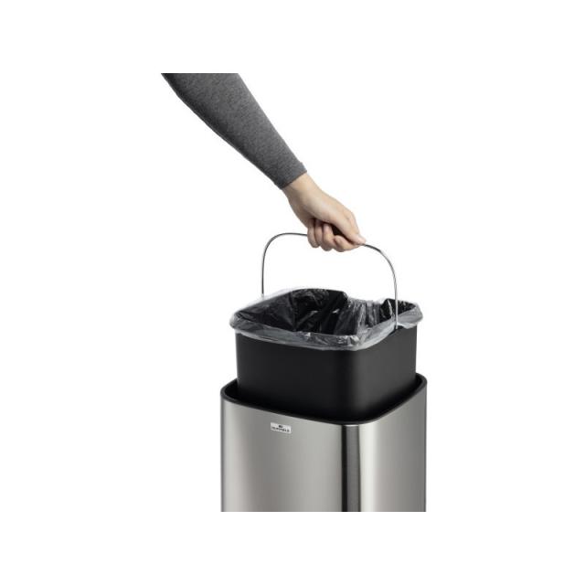Durable - TOUCH 21L Rectangular Acero inoxidable Negro, Plata