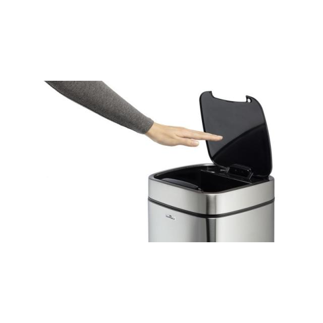 Durable - TOUCH 21L Rectangular Acero inoxidable Negro, Plata