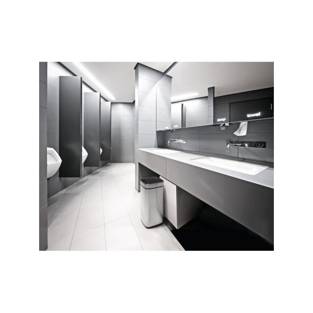 Durable - TOUCH 21L Rectangular Acero inoxidable Negro, Plata