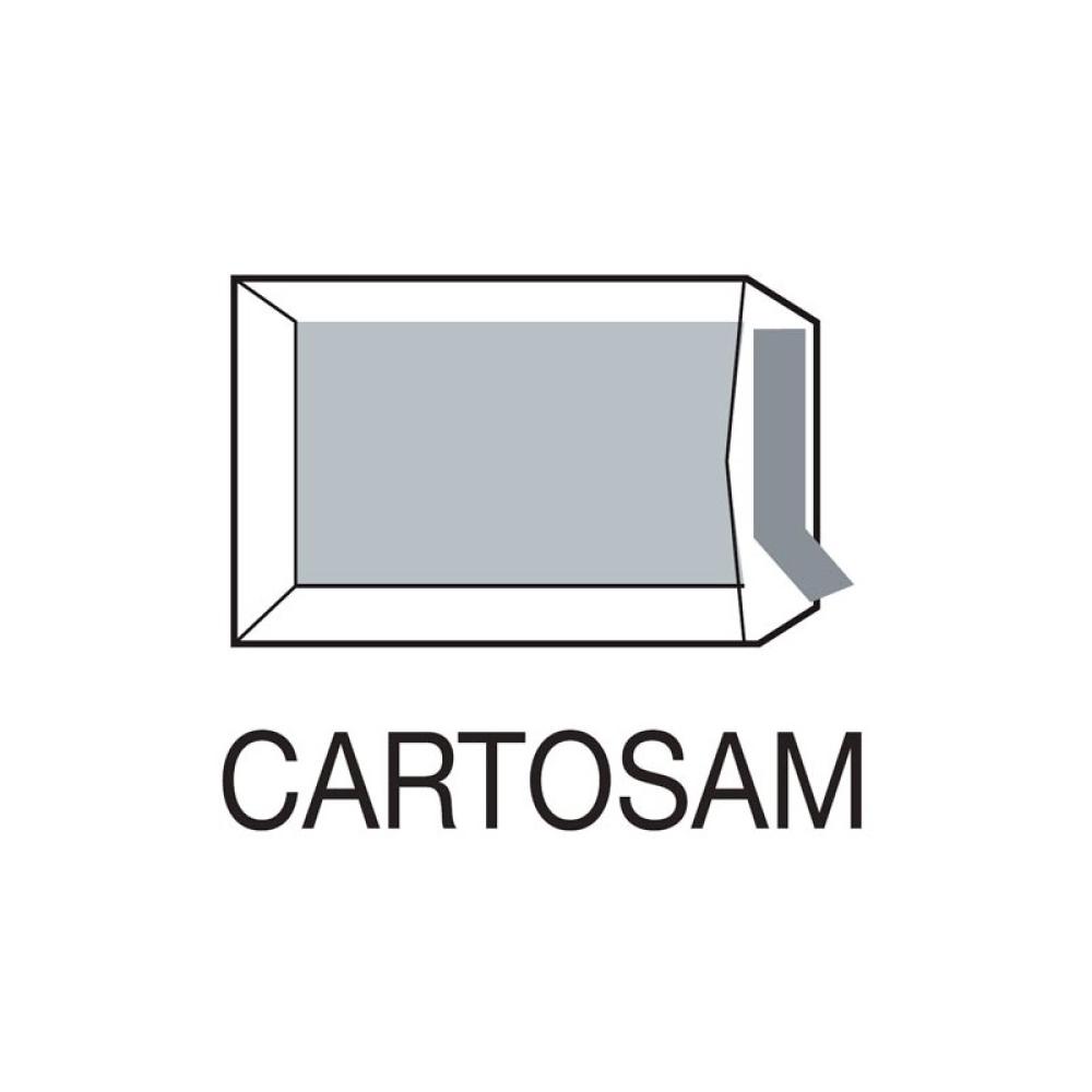 Sam - CAJA 125 BOLSAS FOLIO PROLONGADO (260X360) OFFSET BLANCO 120 G.CARTOSAM RESPALDO CARTÓN 450 GRS. AUTOADHESIVO TIRA SILICON