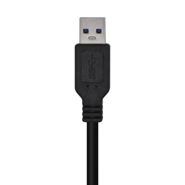 AISENS - Cable USB 3.0, Tipo A/M-A/M, Negro, 1.0m