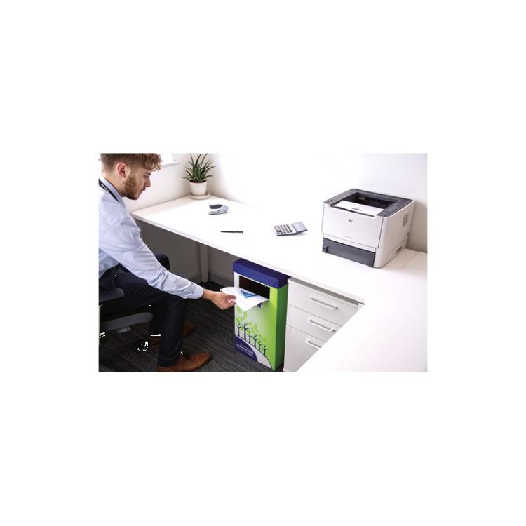 Fellowes - 8049202 papelera 69 L Rectangular Papel Multicolor