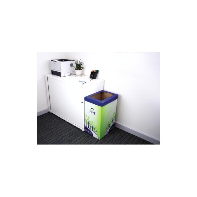 Fellowes - 8049202 papelera 69 L Rectangular Papel Multicolor