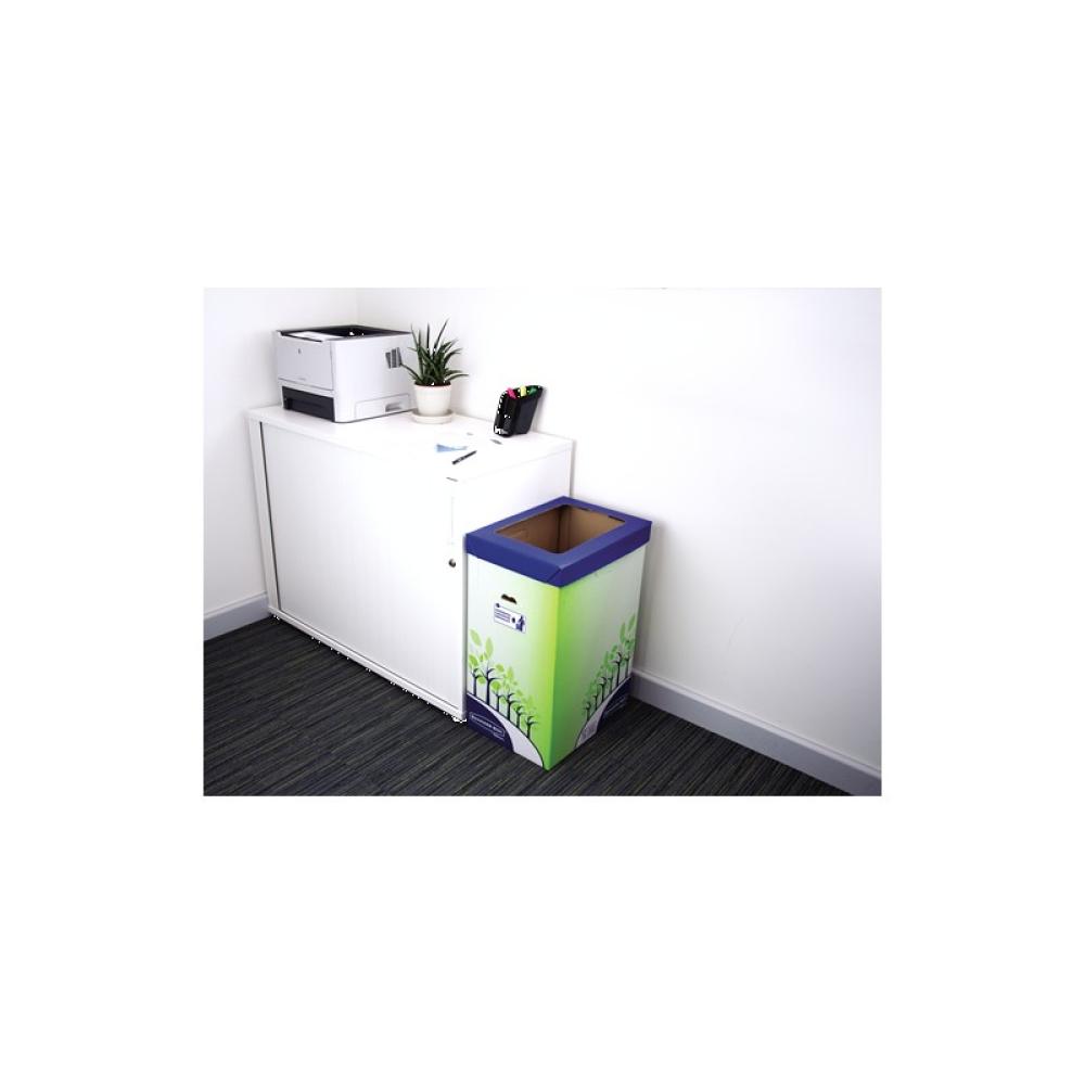 Fellowes - 8049202 papelera 69 L Rectangular Papel Multicolor