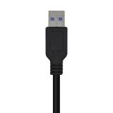 AISENS - Cable USB 3.0, Tipo A/M-A/M, Negro, 1.0m