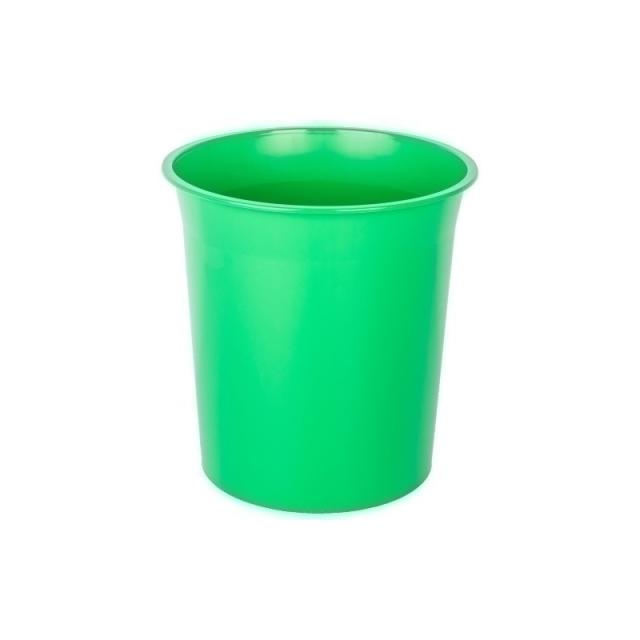 OLEF - PAPELERA PLASTICO CERRADA VERDE