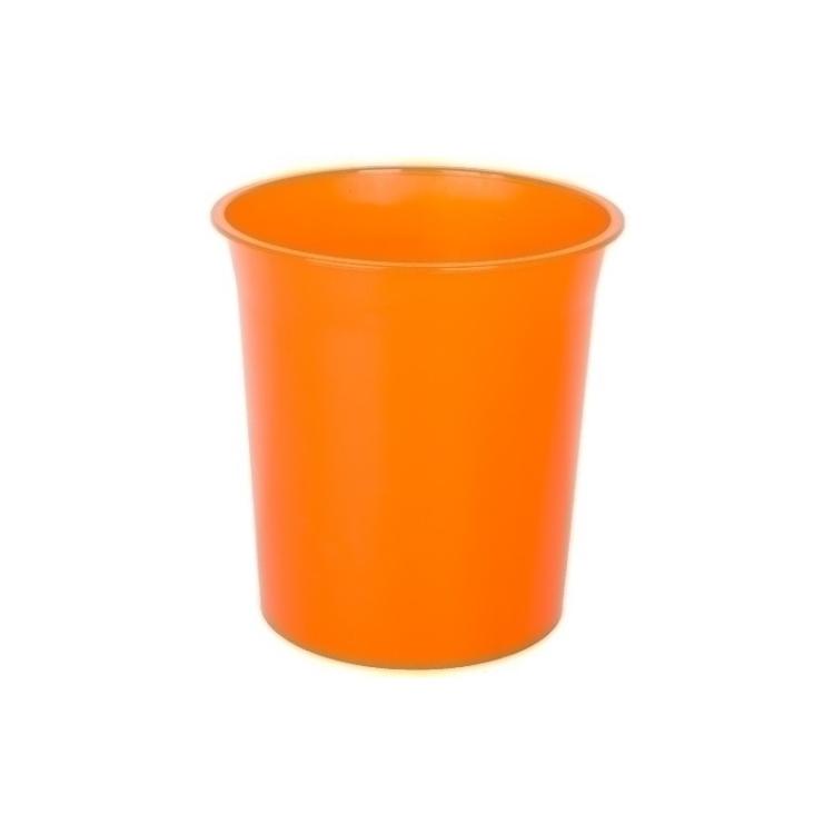 OLEF - PAPELERA PLASTICO CERRADA TRASL.NARANJA