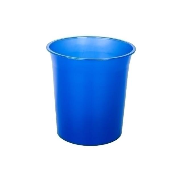 OLEF - PAPELERA PLASTICO CERRADA TRASL.AZUL MAR