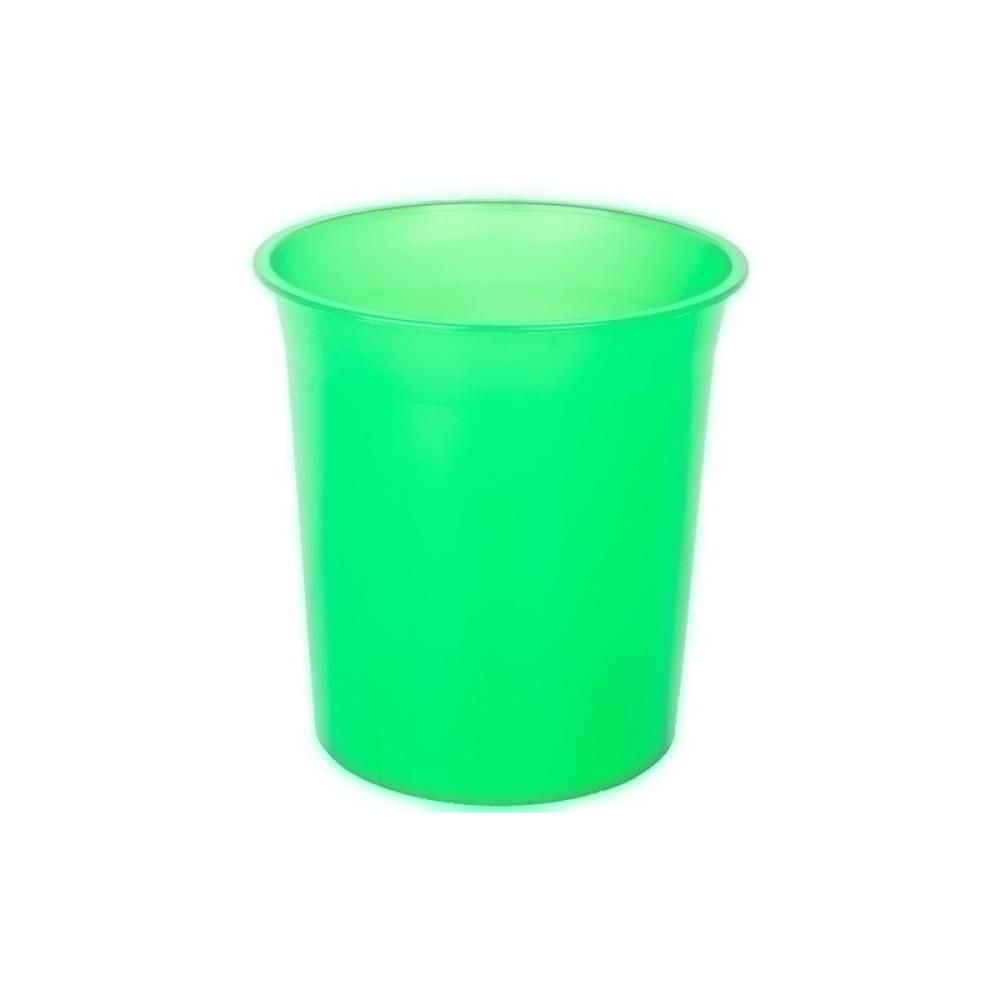 OLEF - PAPELERA PLASTICO CERRADA TRASL.VERDE