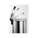 Durable - 340123 papelera 12 L Alrededor Acero inoxidable